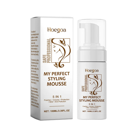 Styling Mousse For Curly Hair - Hydrating Hair Foam With Flexible Hold, Lightweight Non-Sticky Formula For Defined Curls Volume