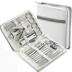 26 Pcs Manicure Set Stainless Steel Nail Clippers Cuticle Nipper Pedicure Care Tool Dead Skin Scissor Cleaning Grooming Ki