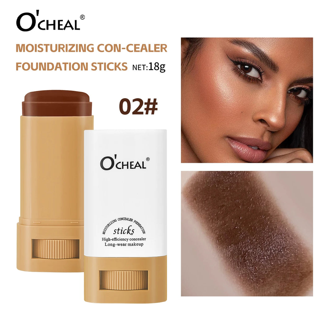 O'cheal Face Foundation Sticks Moisturizing Concealer Contouring Cream Matte Bronzer Face Brighten Makeup Beauty Cosmestic