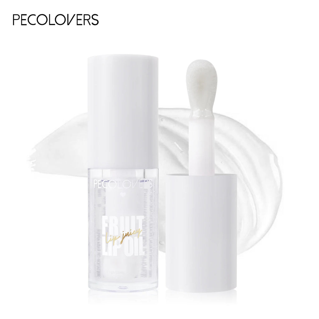 Glitter Plumping Lip Gloss Jelly Strawberry Moisturizer Fruit Lip Oil Transparent Fullness Lip Tint Gel Soft Tube Makeup LipCare
