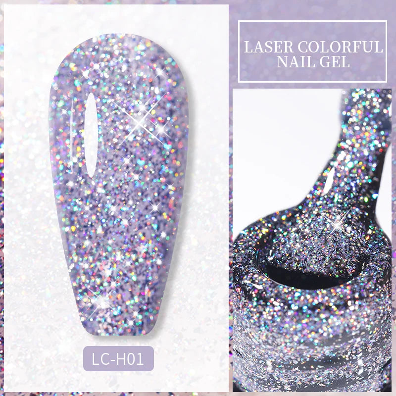 LILYCUTE 7ml Metallic Gel Nail Polish Red Chrome Effect Soak Off UV Gel Varnish Semi Permanent Nail Art Manicure Base Top Coat