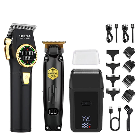 HIENA Hair Cutting Machine USB Rechargeable Hair Clippers for Men Set for Barber Men Trimmers Ideal for Home Electric Shaver