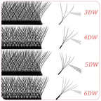 Goddess W3D 4D 5D 6D Eyelash Extension W Style Faux Mink Natural Soft Bloom Lash Automatic Flowering Premade Fans Volume Eyelash