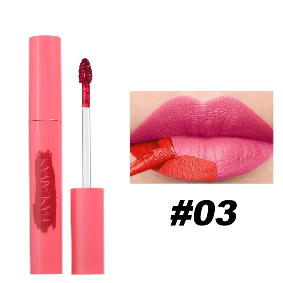 Red Peel-off Lip Gloss Natural Lip Dye Tattoo Tinted Lipstick Non-stick Cup Waterproof Matte Liquid Lipstick Makeup Cosmetics