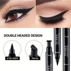 Black Eyeliner Stamp Triangle Dual-ended Liquid Eyeliner Waterproof Sweat-proof Quick Dry Eyeliner Makeup Seal Tool Cosmetics