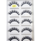 New 5 Pairs Natural 3D False Eyelashes Makeup Mink Eyelash Fake Eye Lashes Faux Cils Make Up Beauty Maquillaje Tools H13 Cat