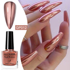8ml Metallic Nail Polish Mirror Effect Fast Drying Long-Lasting Nails Art Polish DIY No Need Lamp Cure Manicure Nail Supplies