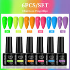 VOKY 6-Piece Set of Nail Gel, Seasonal Fashionable Nail Gel, The Perfect Gift for Ladies to Give During Festivals