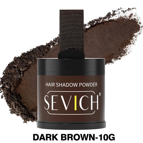 SEVICH Hairline Powder With Brush Black Root Cover Up Instant Waterproof Hairline Shadow Powder Hair Concealer Coverage Makeup