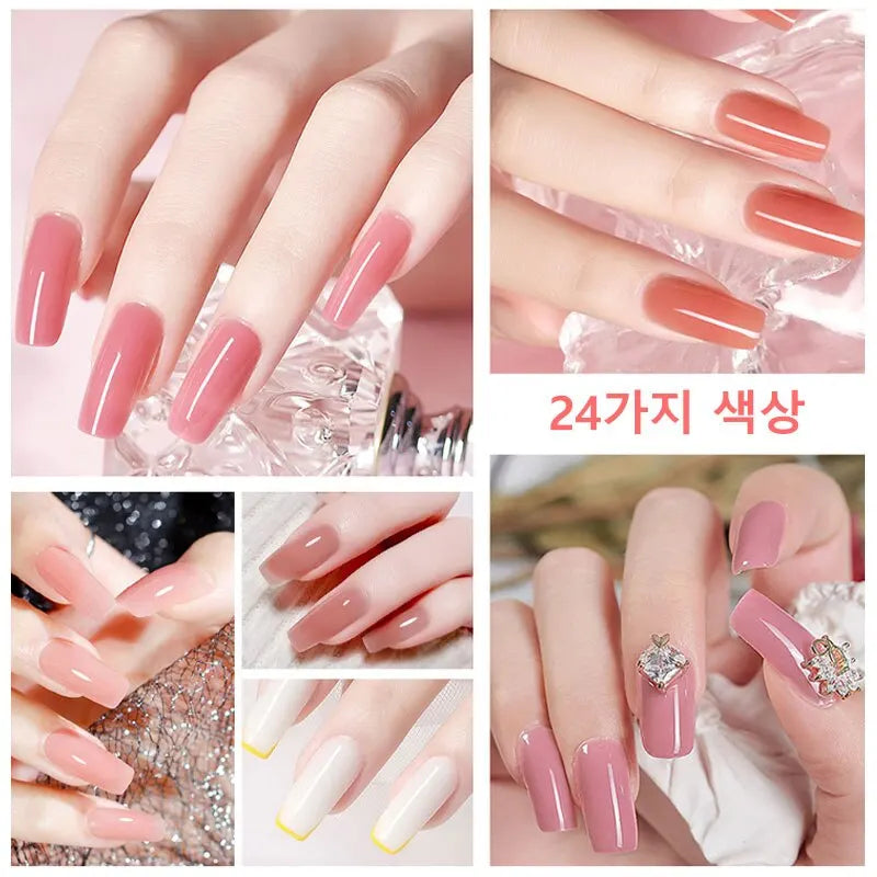 Poly Nail Gel Set 6W LED Lamp Full Manicure Set Vernis Semi Permanent Quick Extension Nail Kit Gel Set For Nails Tool Kit