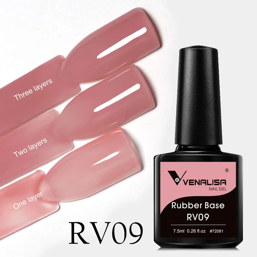 Venalisa Rubber Base Jelly Pink Color Collection Gel Nail Polish VIP4 Hema TPO Free Soak Off UV LED Gel Varnish Nail Manicure