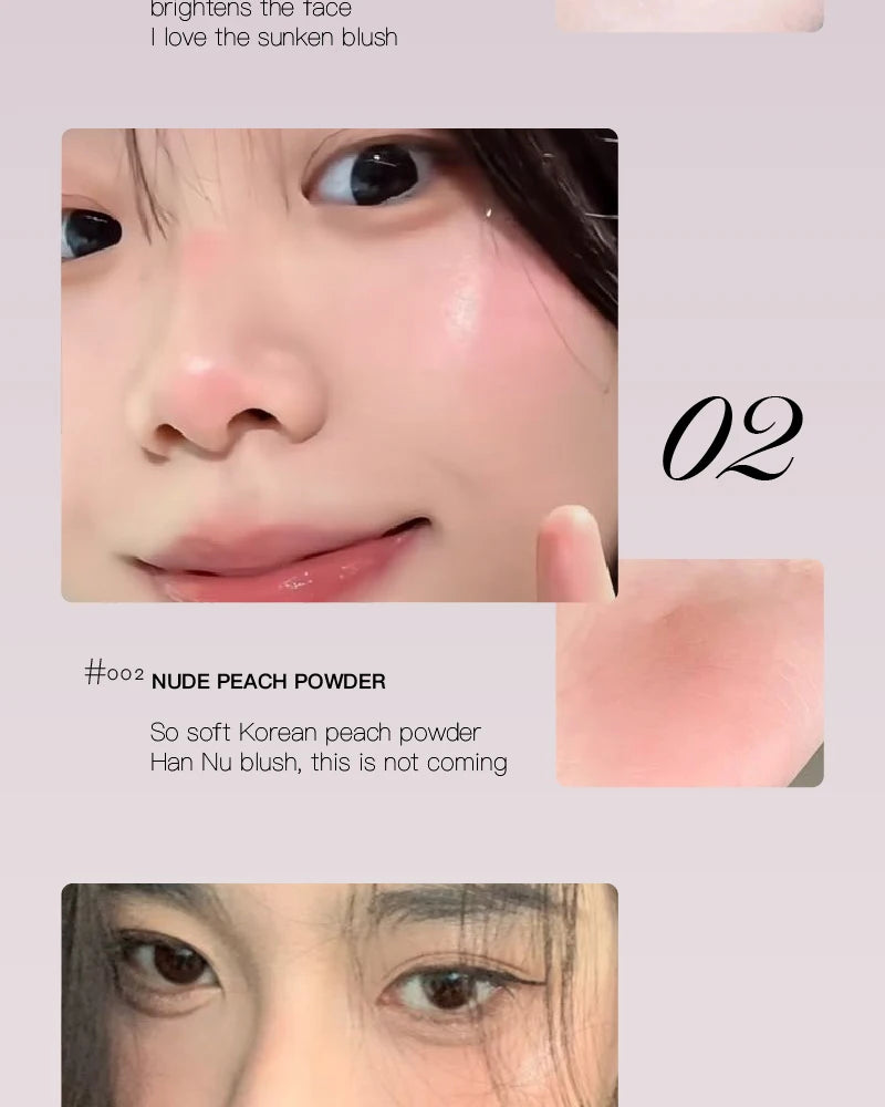 Gentle Korean Liquid Powder Blusher Faceplate Waterproof Facial Shadow Highlight Nose Lasting Brightening Rouge Student Girl