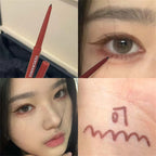 12 Colors Eyeliner Pencil Waterproof Long-lasting Orange Black Brown Easy Wearing Eyeshadow Contour Stick Lying silkworm Makeup