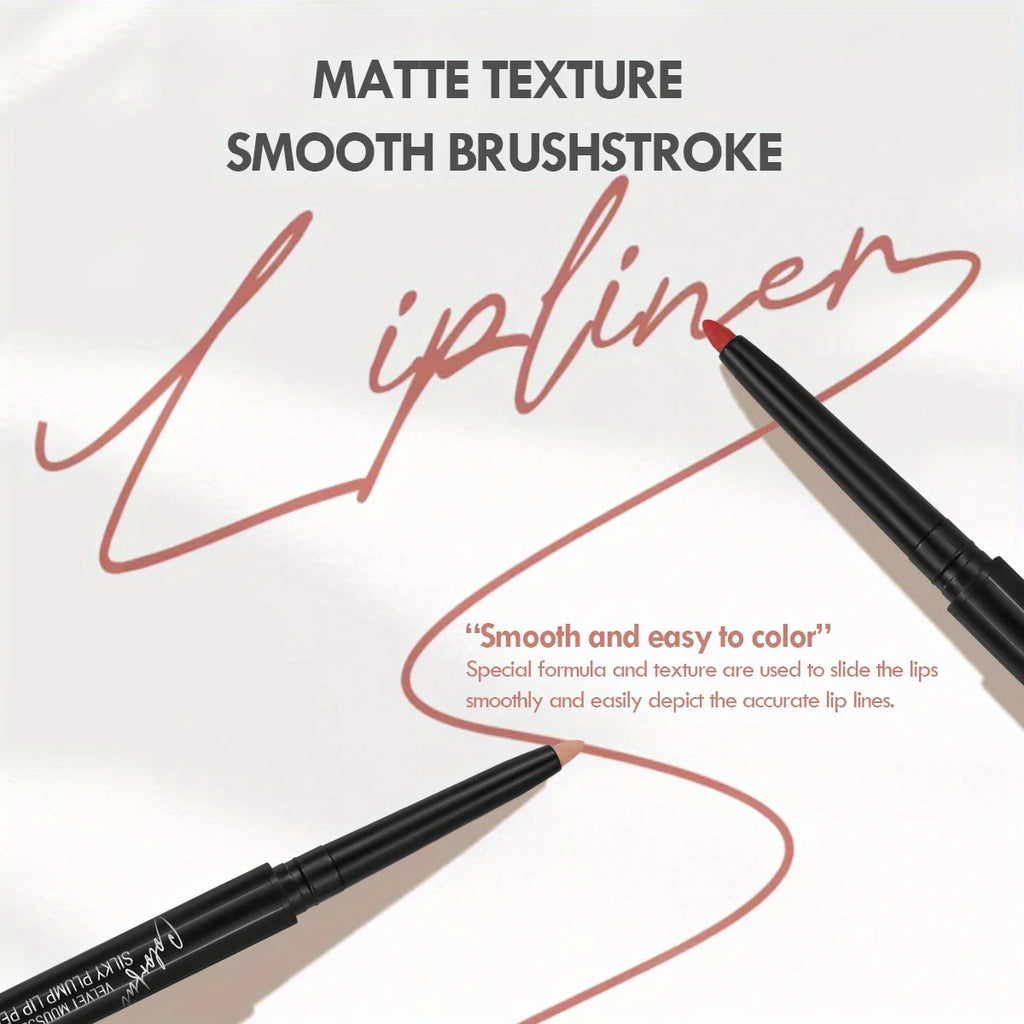 Lip Liner Waterproof, Sweatproof, Matte Multi-Color Correcting Lipstick Pencil Lip Makeup Cosmetics Mother's Day Gifts