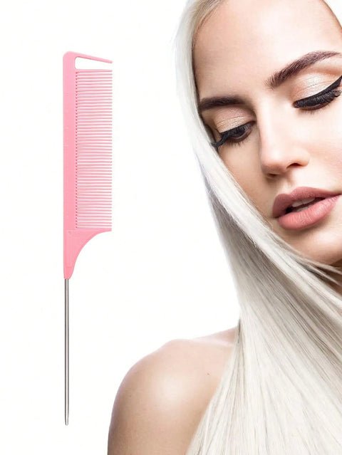 stainless steel pointed tail hair professional hair comb hair brush salon hair styling tool hair comb Special for real hair wigs