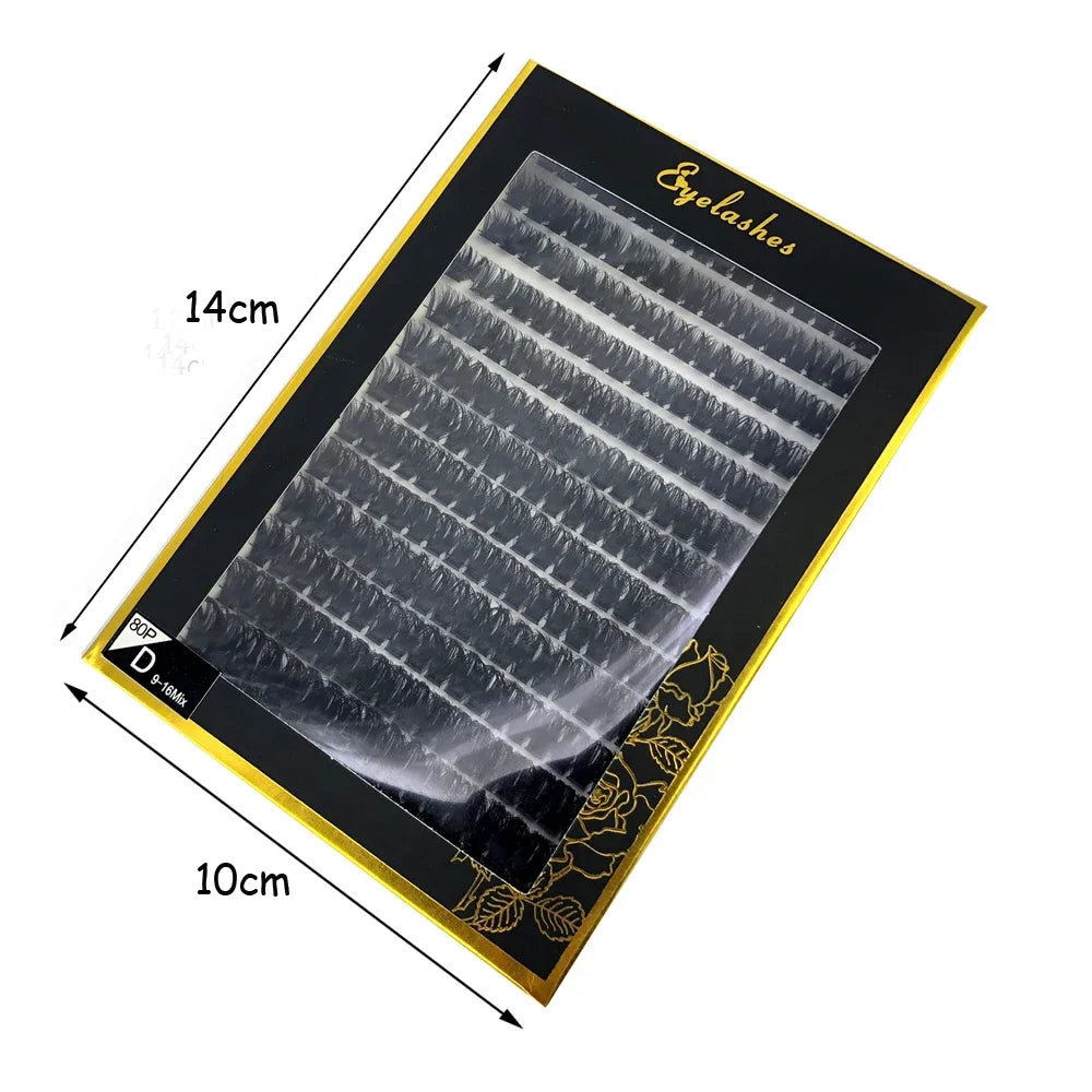 60D/80D Mink Eyelashes 100/280 Bundles Natural Eyelash extension 3D Russia Volume Individual Eyelash Cluster Makeup Tools Lashes