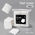 200/500Pcs/pack/box Solid Durable Nail Tools Manicure Gel Nail Polish Remover Pads Lint-Free Wipes Napkins Wraps