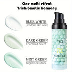 Face Makeup Primer Tri-color Cream Contour Color Isolation Waterproof Makeup Foundation Natural Makeup Base Cream