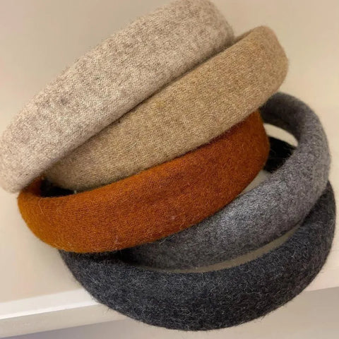 Wool Knitting Headband Hairbands Women Girls Sponge Padded Simple Hair Hoop Band Bezel Hair Accessories Autumn Winter Fashion