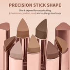 Lakerain Bronzer Cream Stick 3D Makeup Effect Improve Fine Lines Brightening & Grooming 2 IN 1 Bronzer Cream for All Skin Types