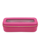 Customized Letters Colorful Classic Saffiano Portable Travel Clear PVC Cosmetic Bag TPU Wash Bag Makeup Brush Storage Bag Gift