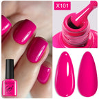 LILYCUTE 7ml Metallic Gel Nail Polish Red Chrome Effect Soak Off UV Gel Varnish Semi Permanent Nail Art Manicure Base Top Coat