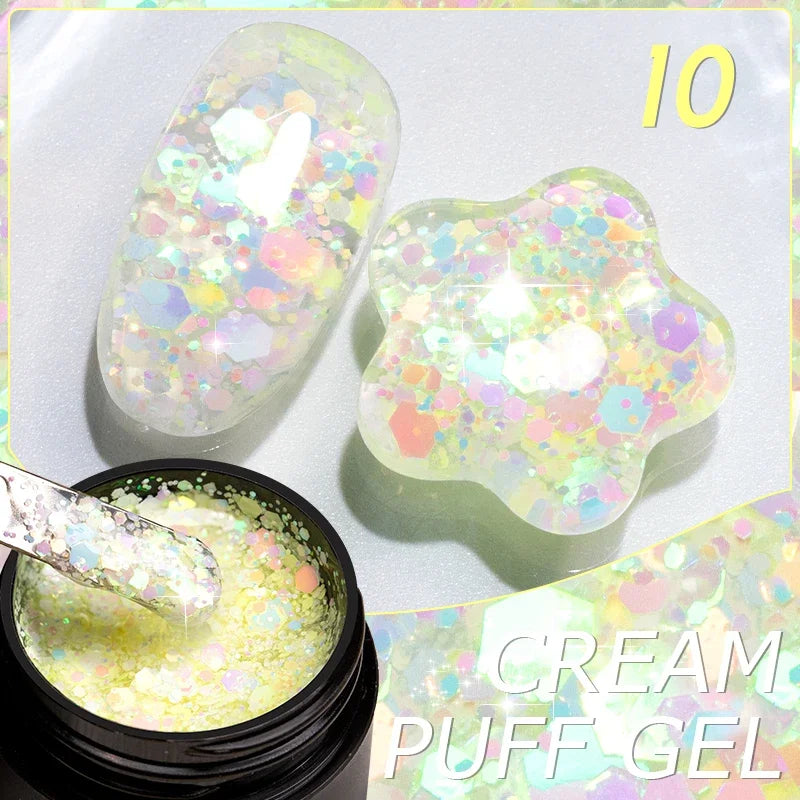 PUENTE 5ml Metallic Painting Liner Gel Polish Bright Mirror Effect Semi-Permanent UV Nail Varnish For Stunning French Nail Art