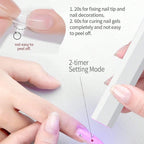 Handheld UV Light for Gel Nails Portable UV Nail Lamp Rechargeable LED Nail Lamp for Nails Art Desk Stand
