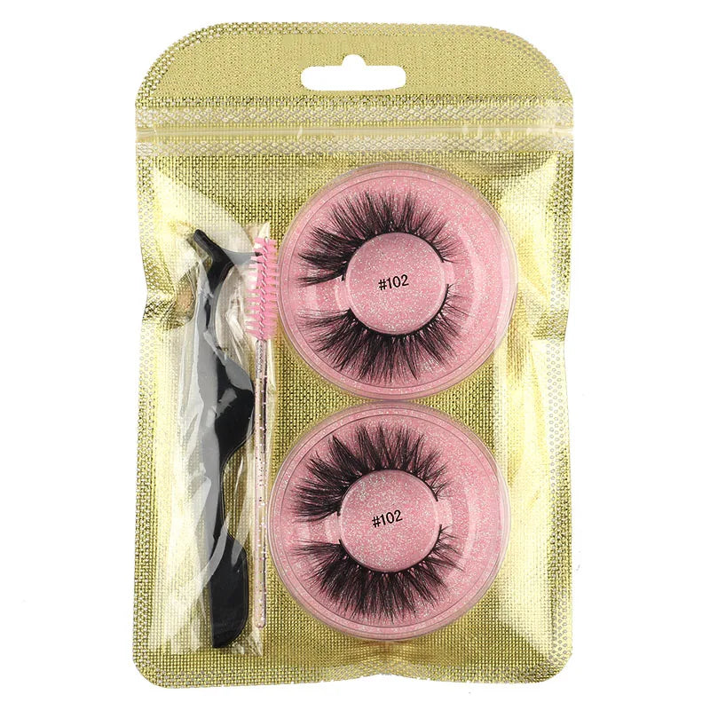 Wholesale Lashes 4/20/100pcs Fluffy 3d Mink Lashes Natural Makeup False Lashes Flase Eyelashes Lot with Cosmetic Brushes tweezer