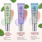 3pcs CC Cream Color Changing Liquid Foundation Centella Korean High Coverage Foundation Foundation Cream for Face Base Makeup