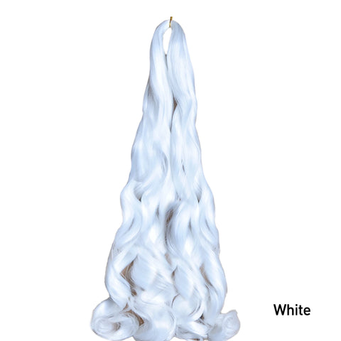 French Curls Braiding Hair Extensions Synthetic Hair Loose Wave Spiral Curl Braids High Temperature Ombre Pre Stretched Hair