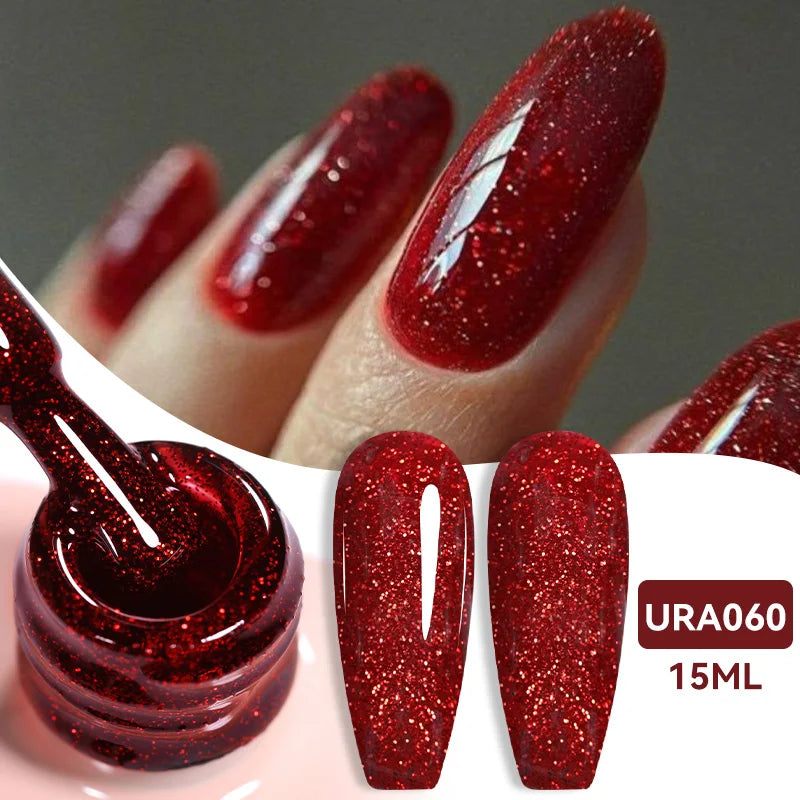 UR SUGAR 15ml Jelly Milky White Translucent Color Gel Polish Semi Permanent UV Gel Nail Art Soak Off Gel Varnish Latest Fashion