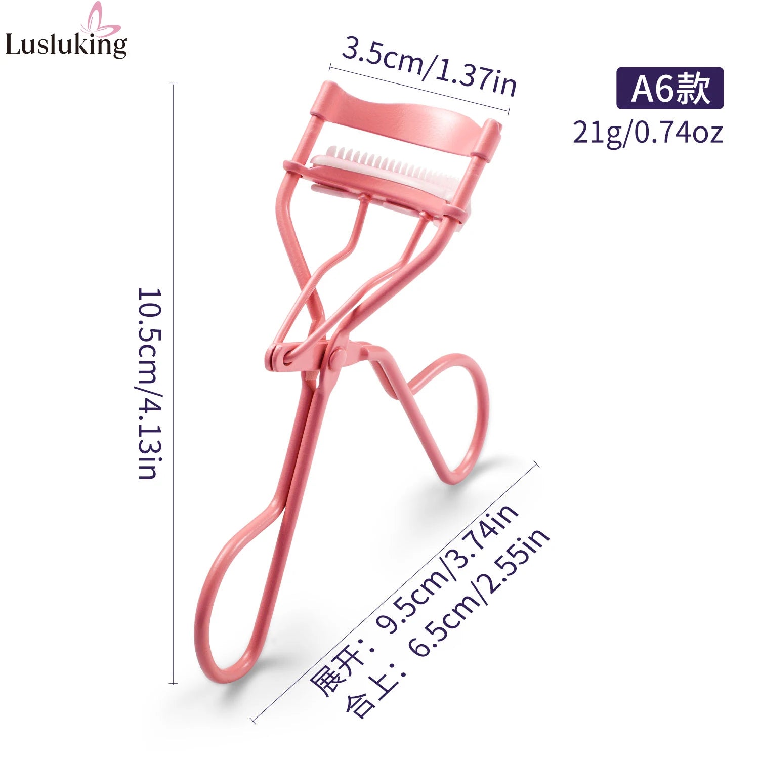 1pc Eyelash Curler With Soft Silicone Pad Women Eyelashes Curling Clip Long Lasting Lift Lashes Makeup Accessories Cosmetic Tool