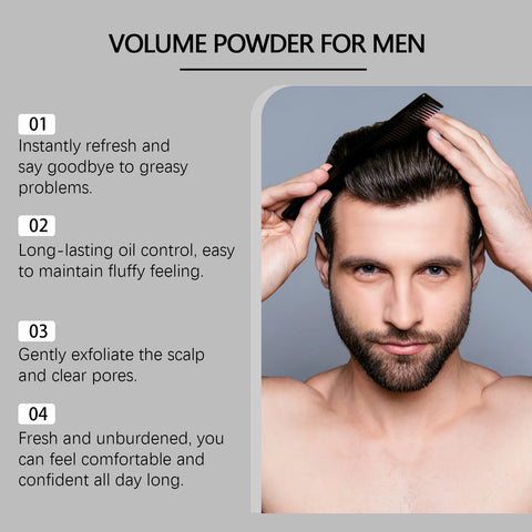 Hair Styling Texture Powder Long-Lasting Oil Control Fluffy Hair Powder Increase Hair Volume Enhancing Styling Treatment Salon