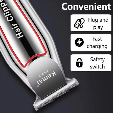 Kemei Professional Hair Trimmer Electric Beard Trimmer For Men Hair Clipper Hair Cutter Machine Haircut Grooming Kit KM-032