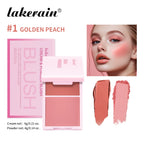 Cream&Powder Blush Palette Natural Long-lasting High Pigment  Blush Makeup Contour Powder Beauty Peach Pink Korean Makeup Blush
