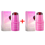 3-in-1 Milk Jelly Tint Facial Blusher Wand Moisturize Lasting Brightening Matte Rouge Cheek Contour Lipstick Stick Beauty Makeup