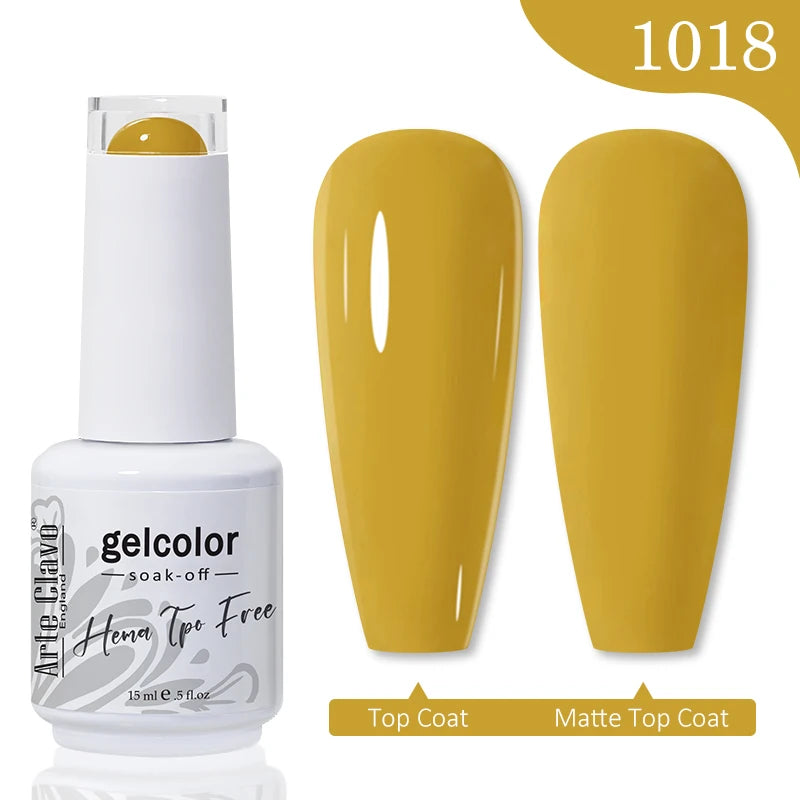 Arte Clavo Hema Free TPO Free Nail Gel Polish Nail Supplies Vernis Semi Permanent Nail Art Manicure Soak Off UV Gel Nail Varnish