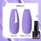 MEET ACROSS 7ml Red Blue Green Metallic Gel Nail Polish Super Bright Mirror Effect Semi Permanent LED UV Gel Nail Art Varnish