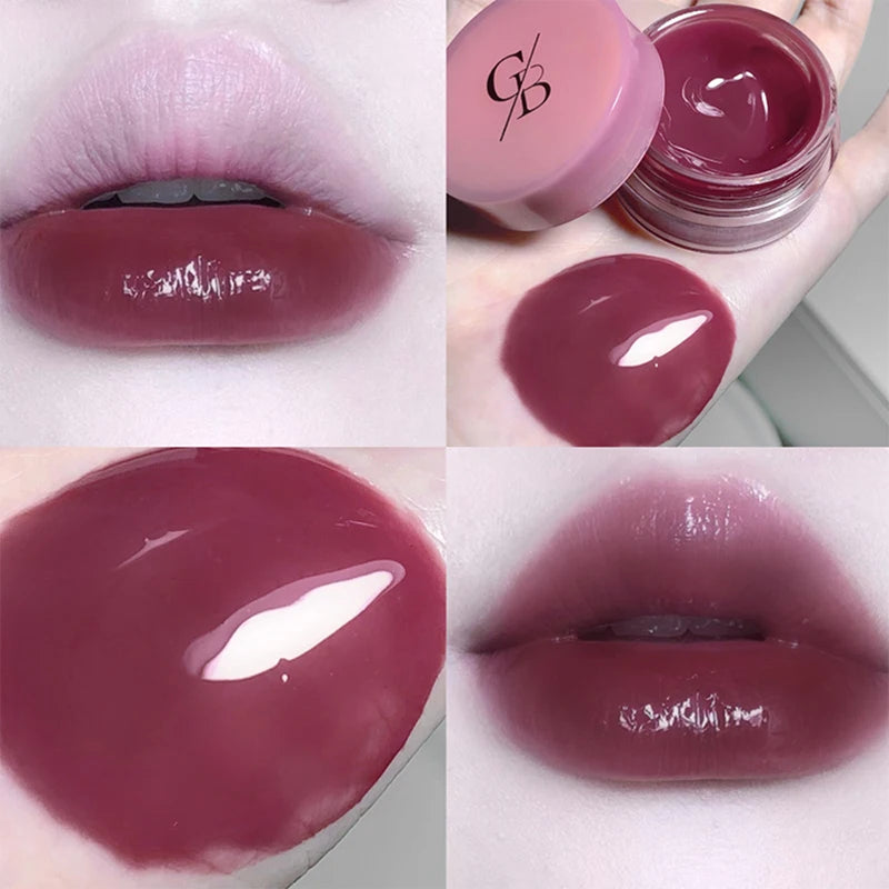 Gege Bear Jarred Jam Lip Gloss — Hydrating Water-Gloss Finish, Plumping Effect, Long-Wearing and Non-Transfer Formula for a Glas