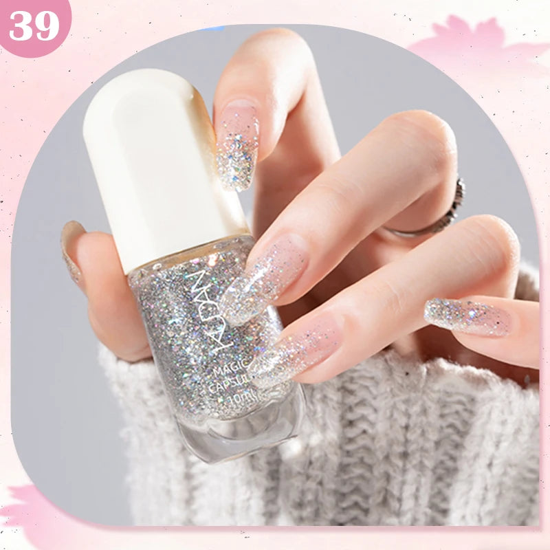 10ml Water-Based Peel Off Nail Polish 40 Colors Long Lasting Quick Drying No Need of Lamp to Cure Nail Supplies Manicure Nails