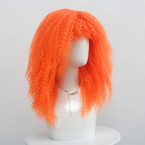 Fashion Colorful Gradient Fluffy Short Hair Multicolor Synthetic Fiber Wig April Fool's Day Halloween Christmas Party