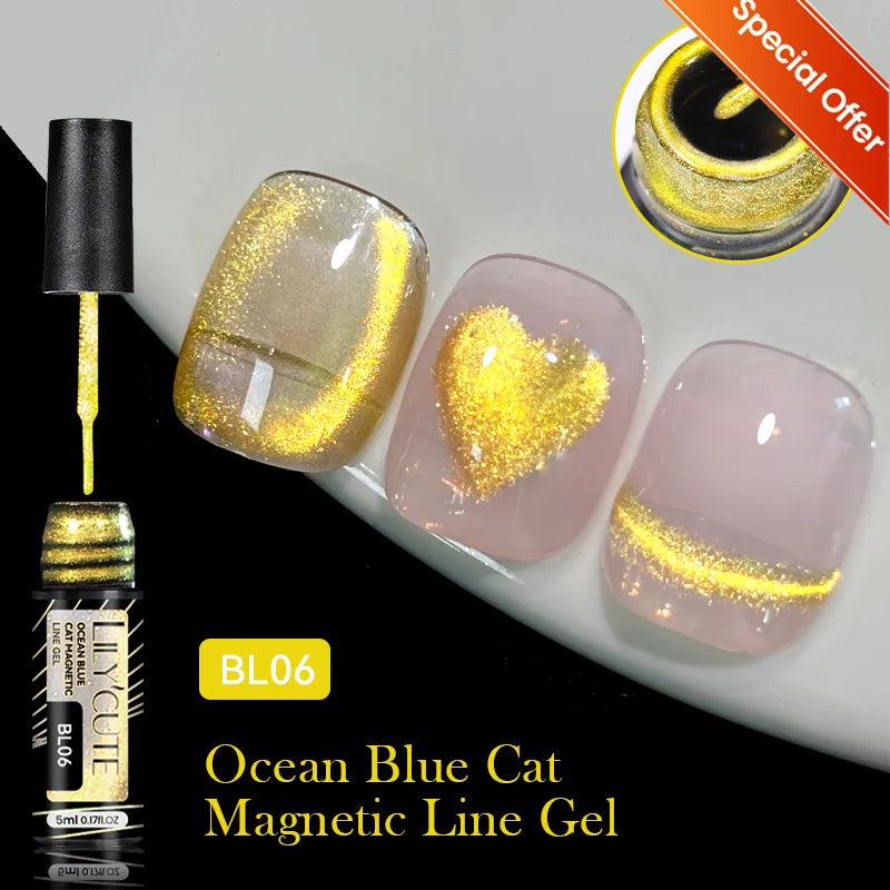 LILYCUTE 7ml Metallic Gel Nail Polish Red Chrome Effect Soak Off UV Gel Varnish Semi Permanent Nail Art Manicure Base Top Coat