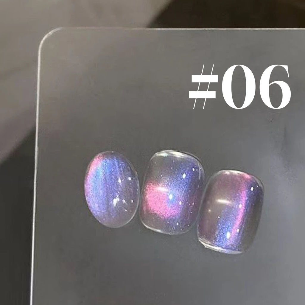 12ML 1-6PCS Popular Winter Internet Celebrity Hot-selling Northern Lights Cat Eye Magnet Gel Nail Polish Nail Art Nail Supplies