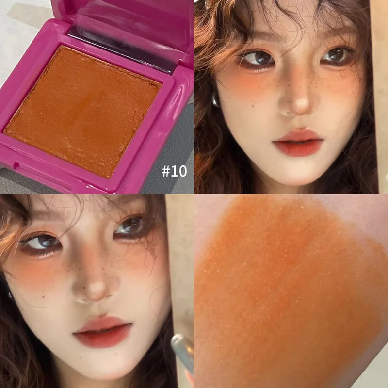 HERORANGE youth monochrome makeup eye shadow ins pearlescent fine flash natural delicate mashed potato eye shadow plate