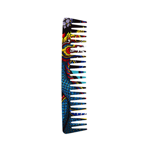 Multi style styling comb, professional hairdresser styling comb, with Chinese Loong pattern, suitable for all types of hair