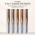 RSNAIL 3-in-1 Cuticle Oil Pen with Ceramic Nail Pusher for Hangnails Dry & Damaged Nails -Nail Care Pen for Repair & Nourishment