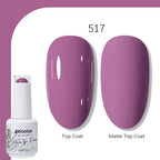Arte Clavo Solid Color Gel Nail Polish 15ml Soak Off UV LED Gel Semi-Permanent Glitter Polish For Manicure Nail Art Salon Gel