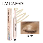 Smoky Dark Black Eyeshadow Pencil Stick Waterproof Pearlescent Matte Metallic Glitter Eye Shadow Highlighter Pen Make Up Tool