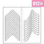 1PCS White French Manicure Strip Nails Sticker Stencil Guide French Nail Art Decals Form Fringe DIY Line Tips Decoration Tools